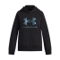 Hooded Sweatshirt for Girls Under Armour Rival Flc Shimmer Hdy Black image1