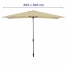 Marbueno Umbrella Steel 8 Ribs 200x300 cm Brown Garden, Pool, Terrace 10492 image2