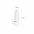 Hook for hanging up 3M 1,3 kg White Metal Plastic (2 Units) image2
