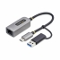 USB Cable Startech C21GA-USB-ETHERNET Grey image1