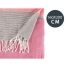 Multipurpose throw Gift Decor Pink 160 x 200 cm 40 x 9 x 8 cm Stripes image2