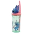 Cup with Straw Stitch Flowers 3D 360 ml image3