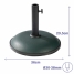 Marbueno Round Umbrella Base Cement 36x29.5 cm 11KG Green Garden, Pool, Terrace 10443 image2