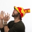 Football Hat with Spanish Flag Embellishment image1