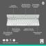 Keyboard Logitech 920-012974 White Grey QWERTY image6