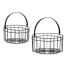 Basket set Gift Decor Black Metal image1