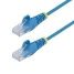 UTP Category 6 Rigid Network Cable Startech N6PAT25CMBLS Blue 25 cm image1