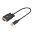USB Cable Startech 1P1FFC-USB-SERIAL Black 30 cm image3