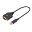 USB Cable Startech 1P1FFC-USB-SERIAL Black 30 cm image1