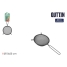Strainer Quttin Black Metal Ø 10 cm (24 Units) image5