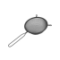 Strainer Quttin Black Metal Ø 10 cm (24 Units) image3