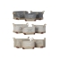 Multi-purpose basket DKD Home Decor Beige Grey Light brown 40 x 30 x 24 cm Wood 3 Pieces (3 Units) image1