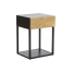 Nightstand DKD Home Decor Golden 35 x 40 x 55 cm Black Metal Wood image1