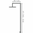 Shower Rose Rousseau DODDY Yellow Brass ABS Polished brass image2