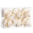Christmas Baubles White Golden Polyfoam Fabric Lasso 6 x 6 x 6 cm (6 Units) image2