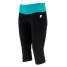 Women's Cropped Sports Pants Joluvi Fit-Flex Black image1