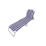 Sun-lounger Marbueno Stripes Blue White 187 x 24 x 55 cm image1