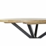 Dining Table DKD Home Decor 127 x 127 x 75 cm Natural Black Metal Aluminium Mango wood image4