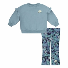 Children's Sports Outfit Nike Fresh Cut Dolman Ruffle Blue