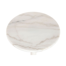Side table Home ESPRIT White Golden 41 X 41 X 58 CM