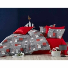Duvet cover set Grey Super king 3 Pieces