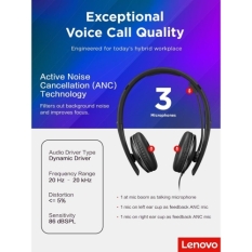 Headphones Lenovo 4XD1M39029 Black