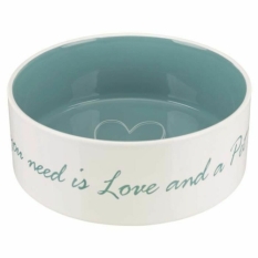 Dog Feeder Trixie White Turquoise 1,4 L