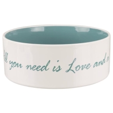Dog Feeder Trixie White Turquoise 1,4 L