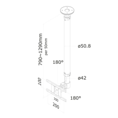 TV Mount Neomounts FPMA-C100WHITE 10