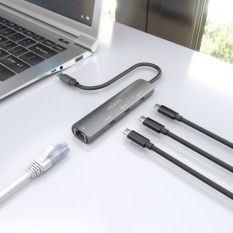 USB Hub Aisens ASUC-4P041-GR Grey