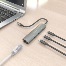 USB Hub Aisens ASUC-4P041-GR Grey