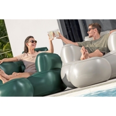 Bestway Inflatable Armchair with Footrest Assorted Color 107x99x80/48x48x36 cm Indoor 75137