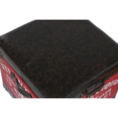 Set of decorative boxes Home ESPRIT Brown Multicolour Polyurethane Wood Vintage (3 Pieces)