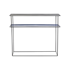 Set of furniture DKD Home Decor Blue Black 70 x 27 x 45 cm 40 x 27 x 45 cm 80 x 27 x 65 cm 80 x 27,5 x 65 cm