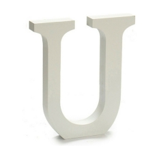 Letter Pincello U White 1,8 x 21 x 17 cm (12 Units)