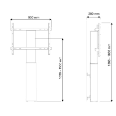 TV Mount Neomounts PLASMA-W2250SILVER 42