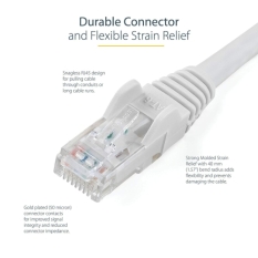 UTP Category 6 Rigid Network Cable Startech N6PATC7MWH White 7 m