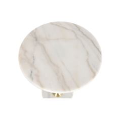 Side table Home ESPRIT White Golden 41 x 41 x 57 cm
