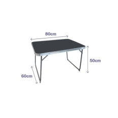 Folding Table Marbueno Grey 80 x 60 x 50 cm