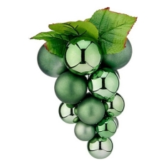 Christmas Bauble Krist+ Green Plastic Grapes
