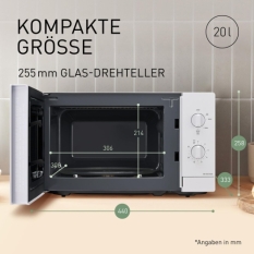 Microwave Panasonic NNSM21QWEPG White 800 W 20 L