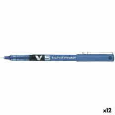Liquid ink pen Pilot V-5 Blue 0,5 mm 0,3 mm (12 Units)