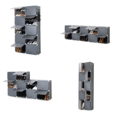 Portable Modular Shoe Cabinet InnovaGoods Grey (Refurbished A)