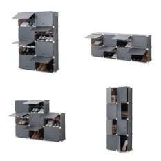 Portable Modular Shoe Cabinet InnovaGoods Grey (Refurbished A)
