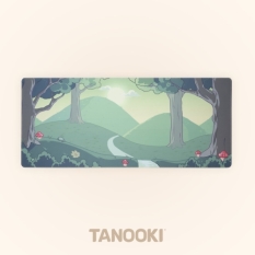 Mouse Mat FR-TEC TANOOKI YUKI Green Beige