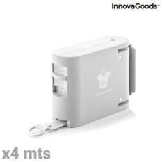 Retractable Clothes Line Raclox InnovaGoods Black Grey ABS Plastic (Refurbished A+)