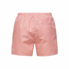 Men’s Bathing Costume Only & Sons Onsted Stripe Seersucker Pink