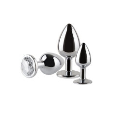 Anal plug S Pleasures Silver 3 Pieces
