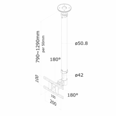 TV Mount Neomounts FPMA-C100SILVER 10