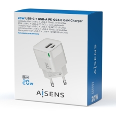 Wall Charger Aisens ASCH-20W2P002-W